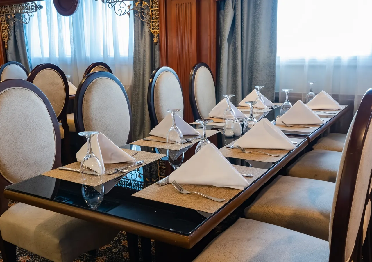 Restaurant aboard the MS Monica Nile Cruise Nile cruise